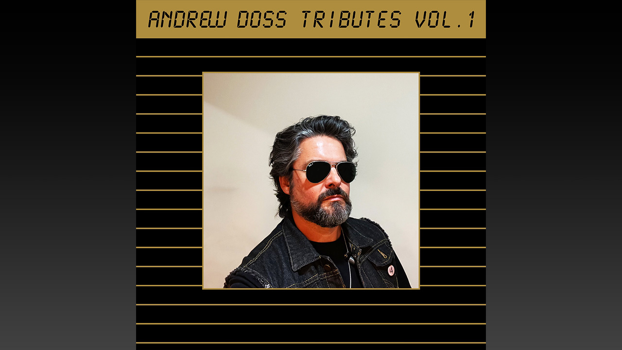 Andrew Doss performing cover songs in the home studio
